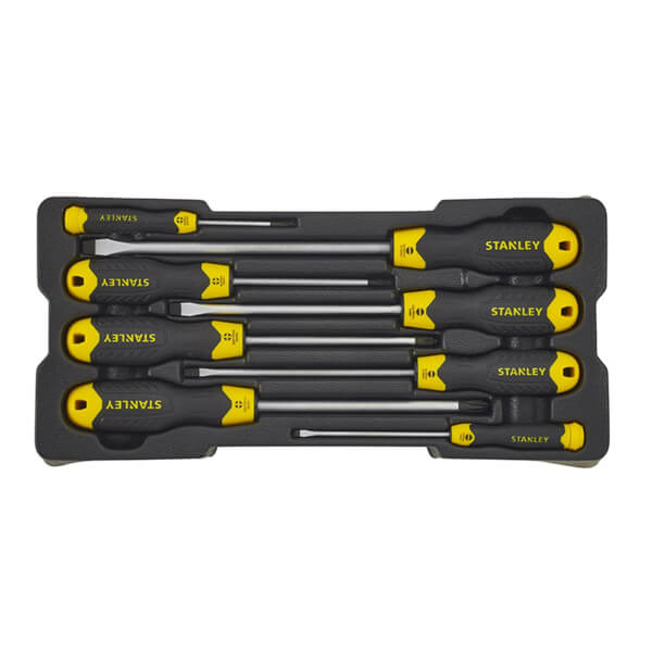 Stanley 8 Piece Screwdriver Set in Module Tray Homebase