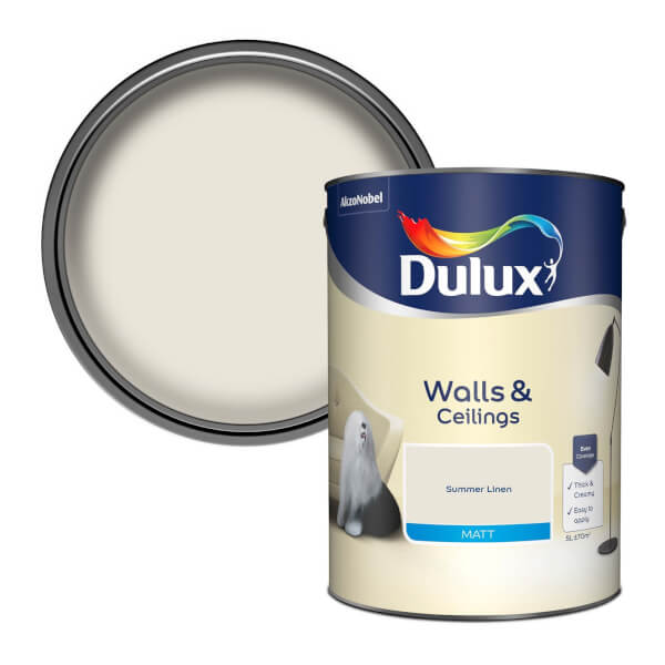 Offer Homebase Dulux Standard Summer Linen Matt Emulsion
