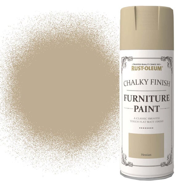 RustOleum Chalky Finish Furniture Spray Paint Hessian 400ml Homebase