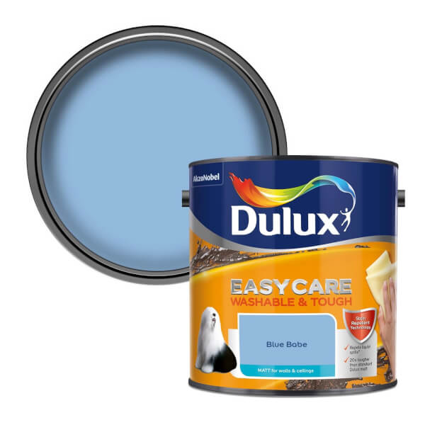 Dulux Easycare Washable & Tough Matt Paint Blue Babe 2.5L Homebase