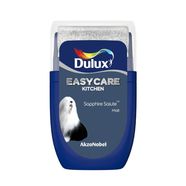 Dulux Easycare Kitchen Sapphire Salute Tester Paint 30ml Homebase