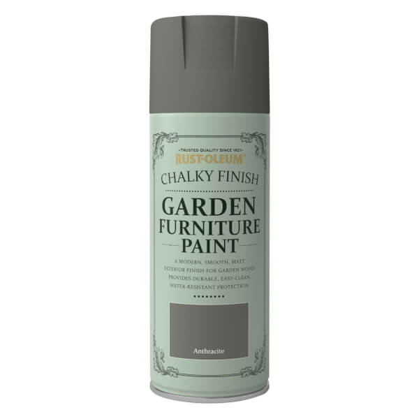 RustOleum Garden Furniture Spray Paint Anthracite 400ml Homebase