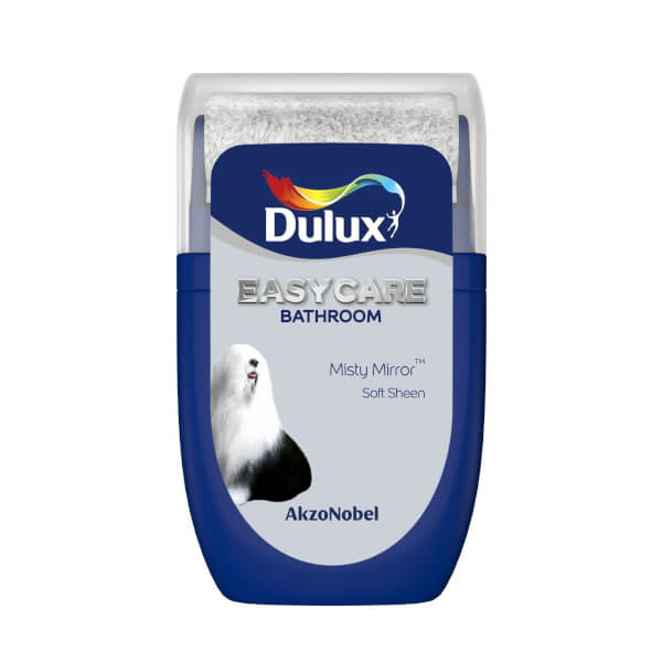 Dulux Easycare Bathroom Misty Mirror Tester Paint 30ml Homebase
