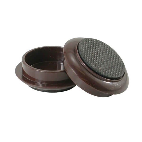 Castor Cups NonSlip Round 4 Packk Homebase