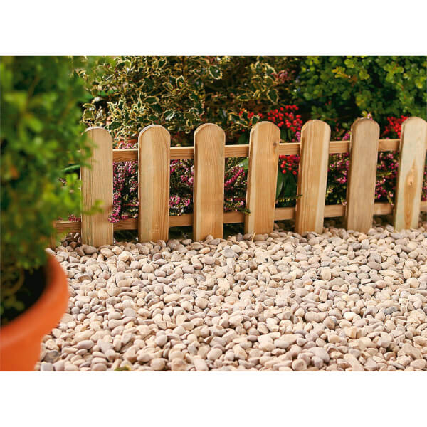 Forest Picket Fence Garden Edging Homebase