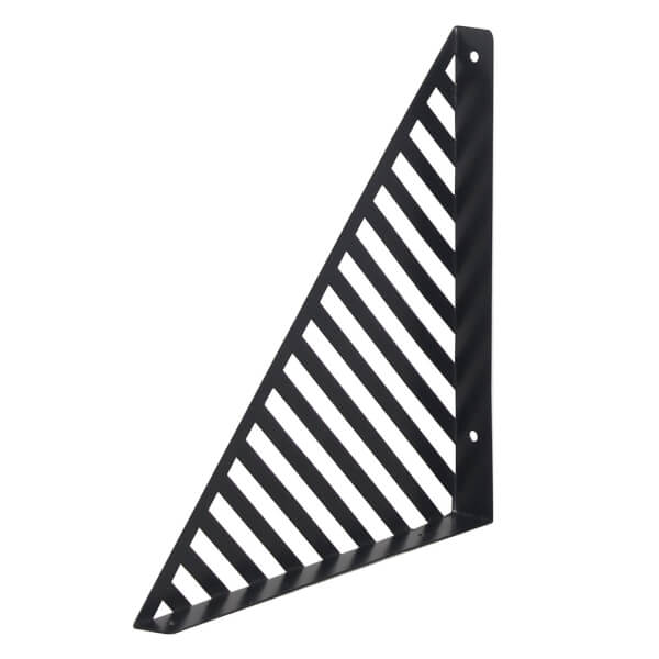 Lines Bracket Black 250x250mm Homebase