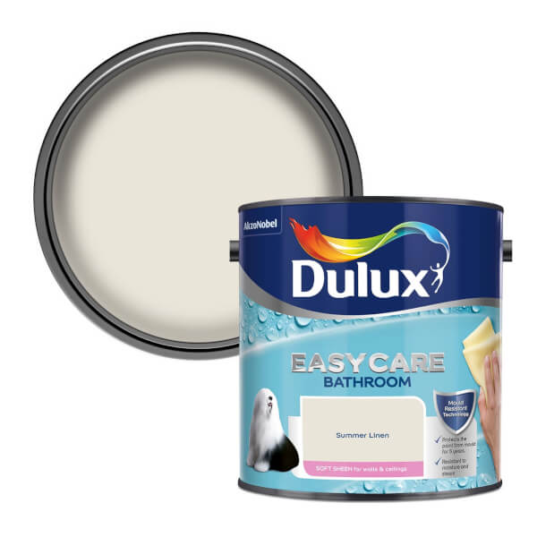 Offer Homebase Dulux Easycare Bathroom Summer Linen Soft