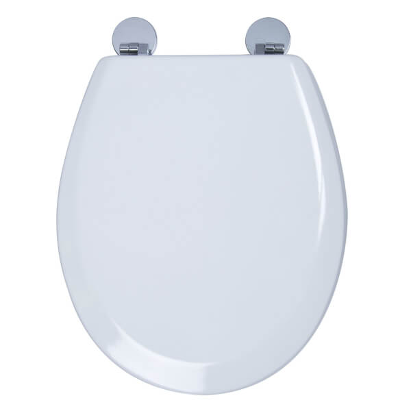 Croydex Como Moulded Wood Toilet Seat White Homebase