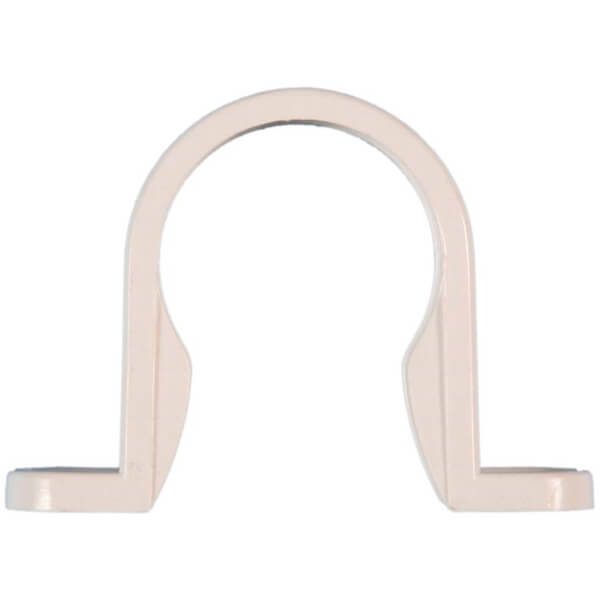 32mm Waste Pipe Clip White Homebase