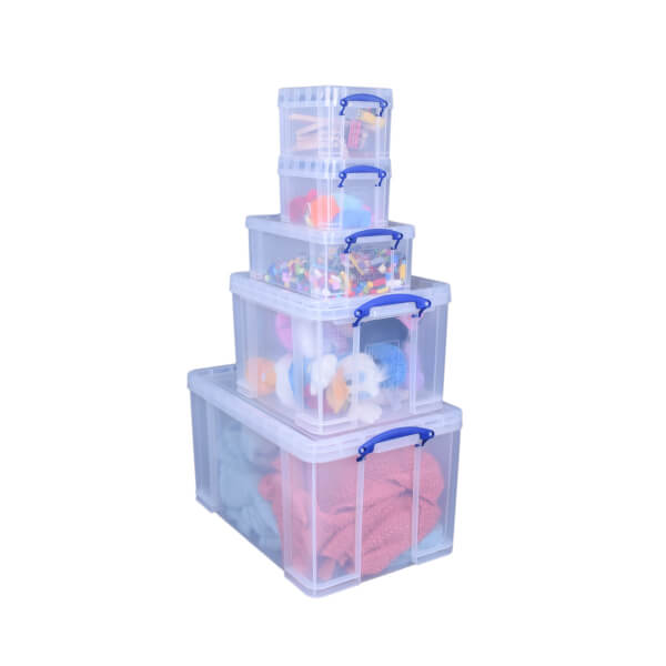 Really Useful 5 Piece Storage Box Set Homebase