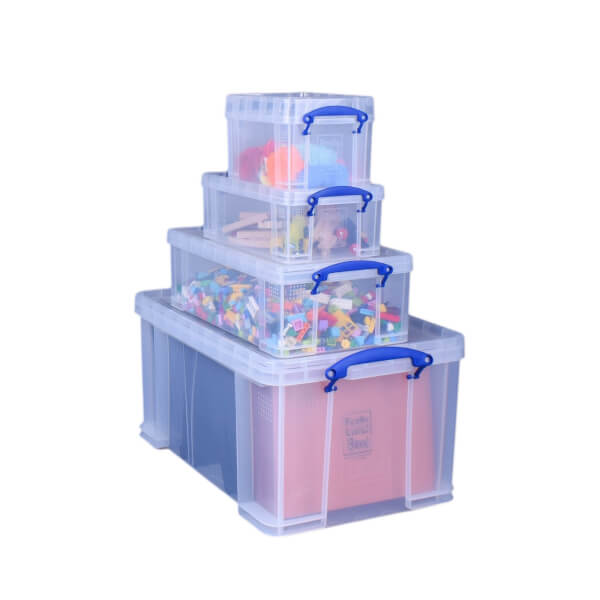 Really Useful 4 Piece Storage Box Set Homebase