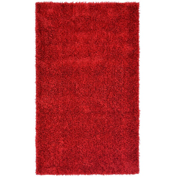 Deco Shaggy Red Rug 160x230cm Homebase