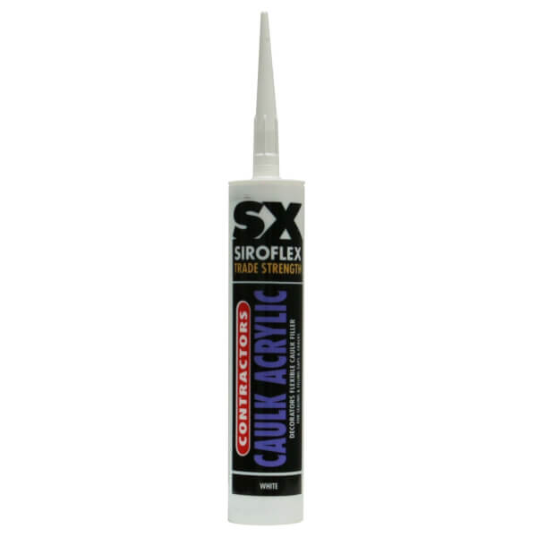 Siroflex SX Contractors Caulk Acrylic White 300ml Homebase