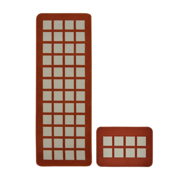 Seville Runner Pack Terracotta Rug 57 x 150cm Homebase