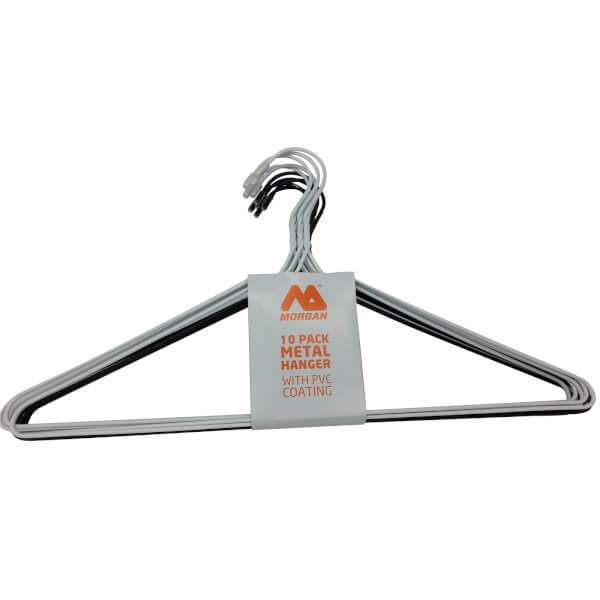 Metal Clothes Hangers 10 Pack Homebase