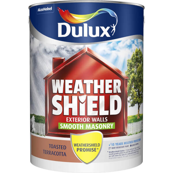 Offer Homebase Dulux Weathershield Masonry Paint Toasted