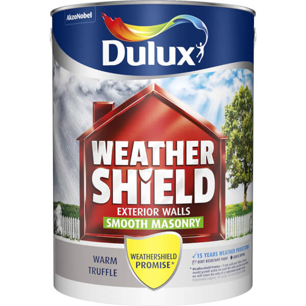 Offer Homebase Dulux Weathershield Masonry Paint Warm