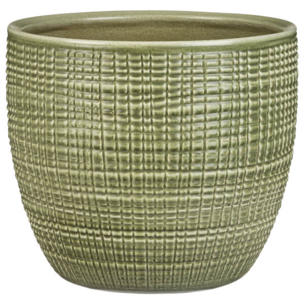 Mint Green Plant Pot 19cm Homebase