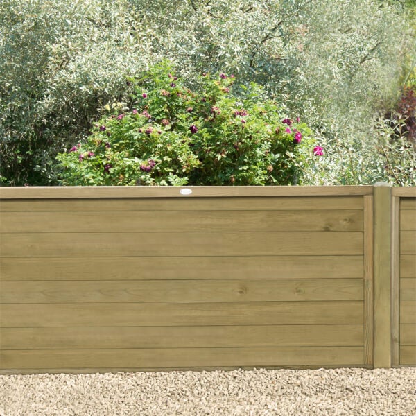 Horizontal Tongue & Groove Fence Panel 4ft Pack of 3 Homebase