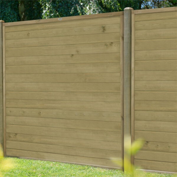 Horizontal Tongue & Groove Fence Panel 5ft Pack of 4 Homebase