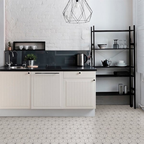 FloorPops Peel and Stick Self Adhesive Floor Tiles Kikko Homebase