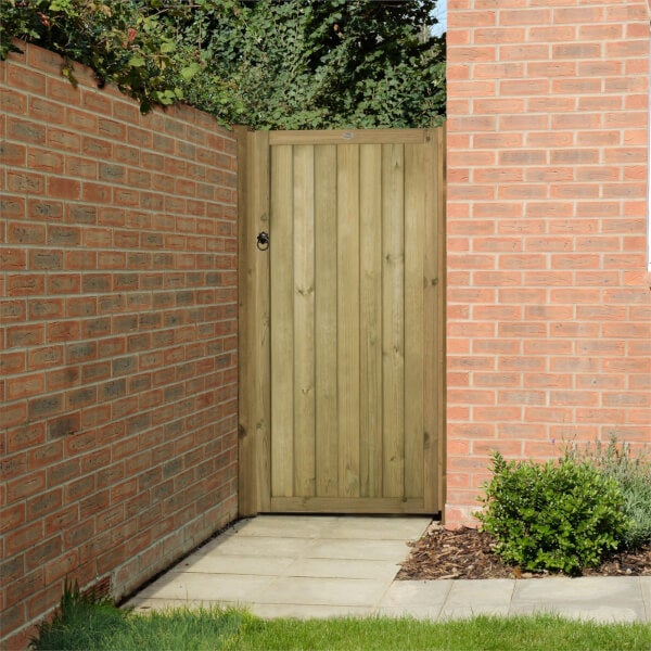 Offer Homebase Vertical Tongue & Groove Gate 6ft
