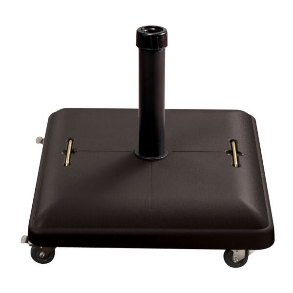 Charles Bentley Square Concrete Parasol Umbrella Base With Wheels