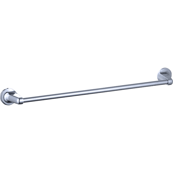 Offer Homebase Zinc Serena Single Towel Bar 600mm Homebase