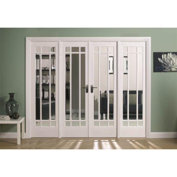 Manhattan Internal Glazed Primed White Room Divider 2478 x 2031mm