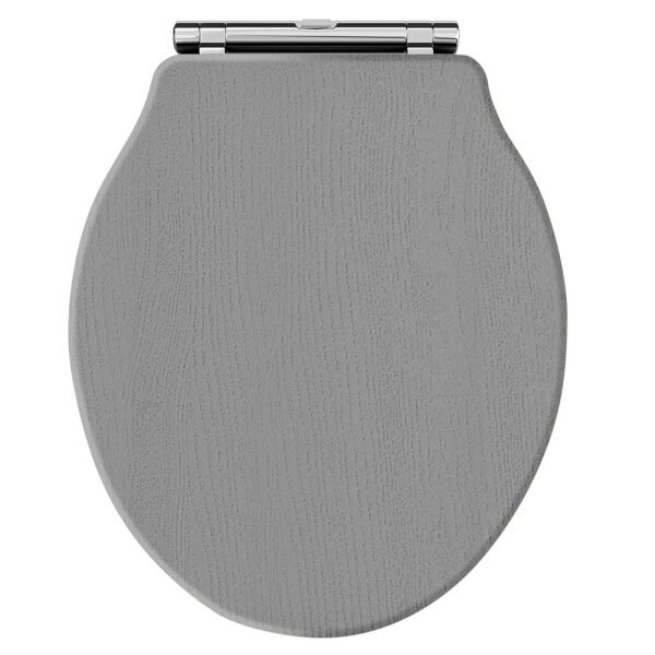 Balterley Harrington Curved Toilet Seat Grey Homebase