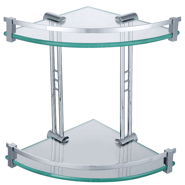 Cadenza Double Corner Glass Shelf Homebase