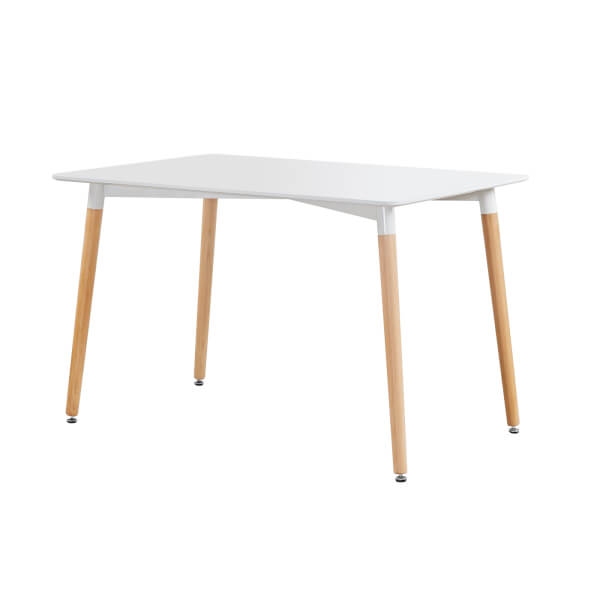 Chloe 4 Seater Dining Table White Homebase