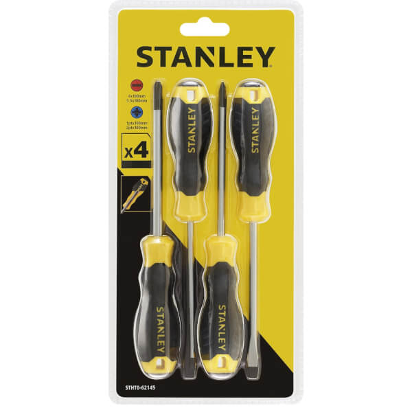 Stanley 4 Piece Essential Screwdriver Set Homebase