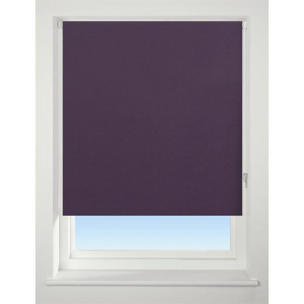 Deep Purple Roller Blind 90cm Homebase