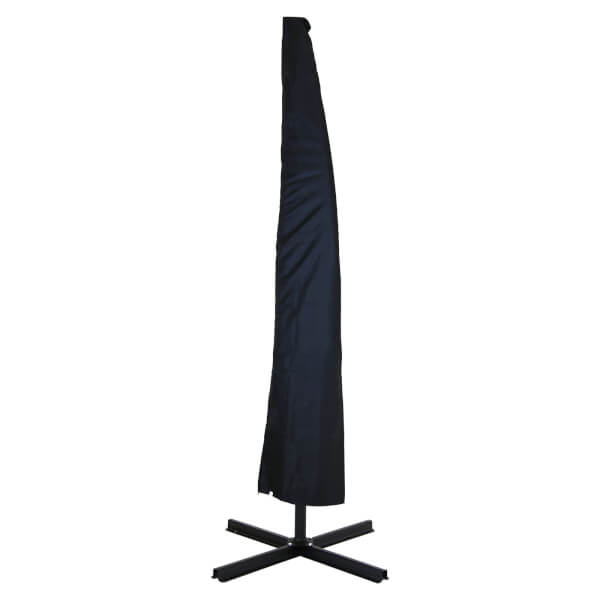 Charles Bentley Deluxe Banana Parasol Cover Black Homebase