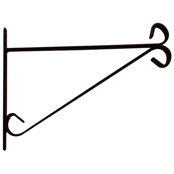 Offer Homebase Steel Black Bracket Value 30cm Homebase