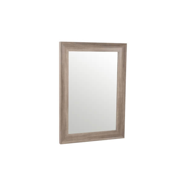 Rowe Framed Mirror Oak Wood Grain Effect 64x90cm Homebase