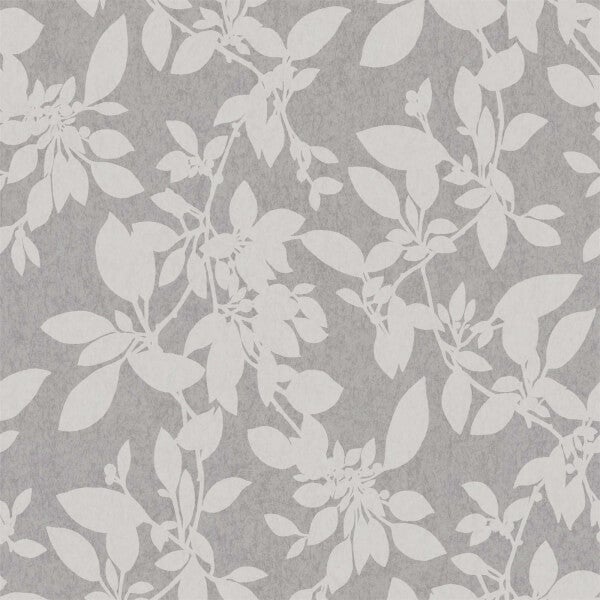 Holden Decor Linden Floral Textured Metallic Glitter Grey Wallpaper
