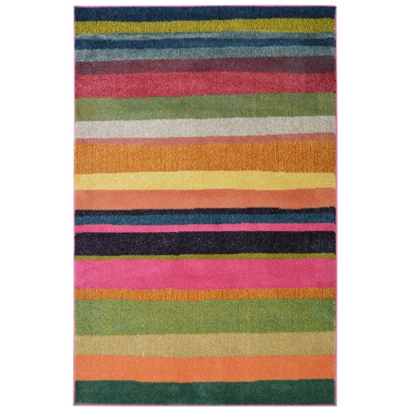 Villa Bold Stripe Rug 80 x 150cm Homebase