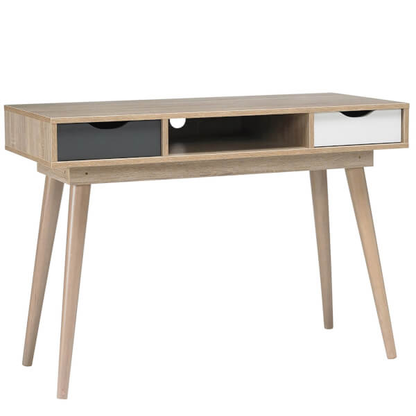 Scandi Desk Grey Homebase