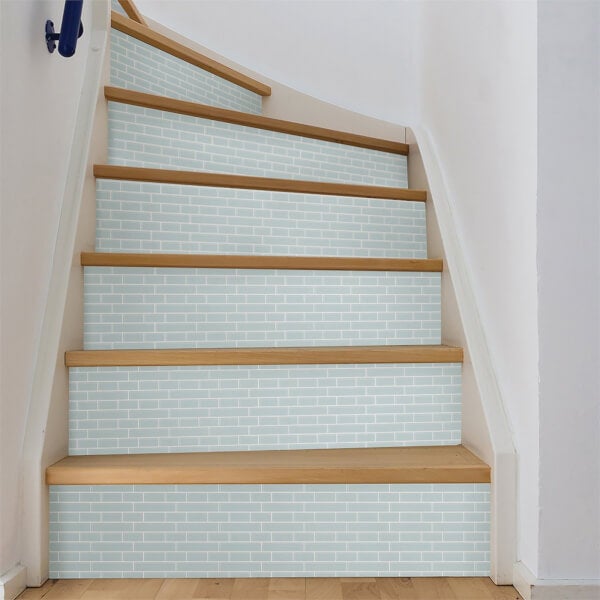 Sea Glass Peel and Stick Self Adhesive Wall Tiles Homebase