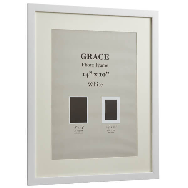Grace Picture Frame 10 x 14 White Homebase