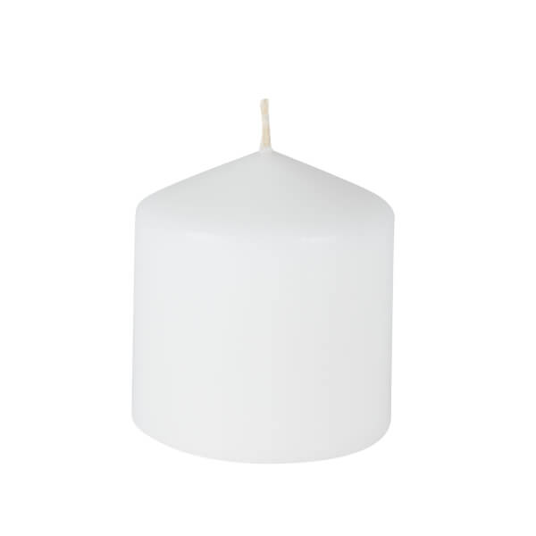 Small Pillar Candle White Homebase