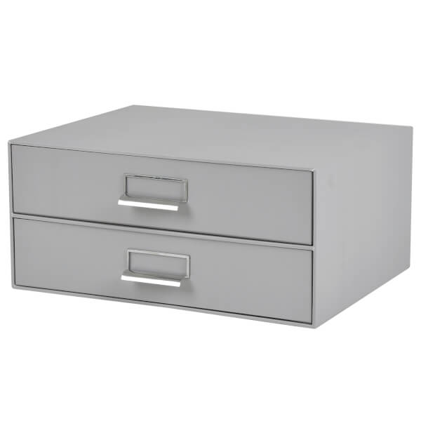 Cardboard 2 Drawer Desk Organiser Homebase