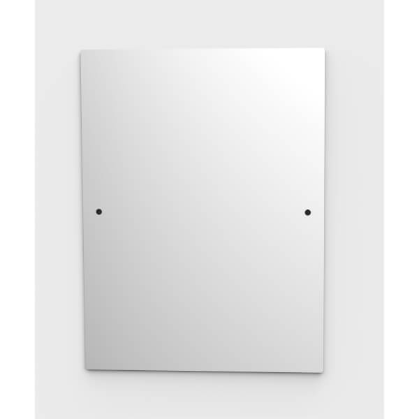 Large Rectangle Drilled Mirror 60x45cm Homebase