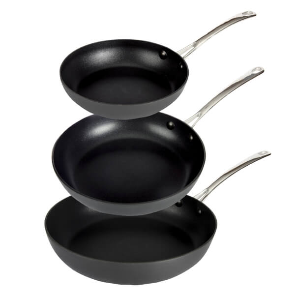 Denby Anodised 3 Piece Frying Pan Set Homebase