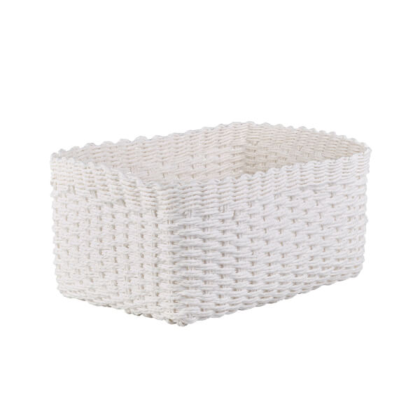 Paper Rope Basket White Homebase