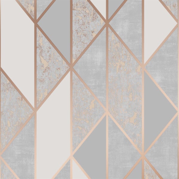 Superfresco Milan Geo Rose Gold Wallpaper Homebase