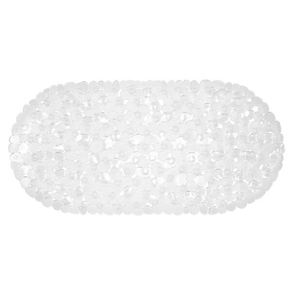 Offer Homebase PVC Pebble Bath Mat Clear Homebase