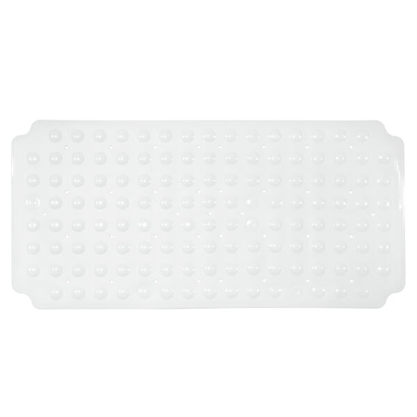 Offer Homebase PVC Double Suction Bath Mat White Homebase